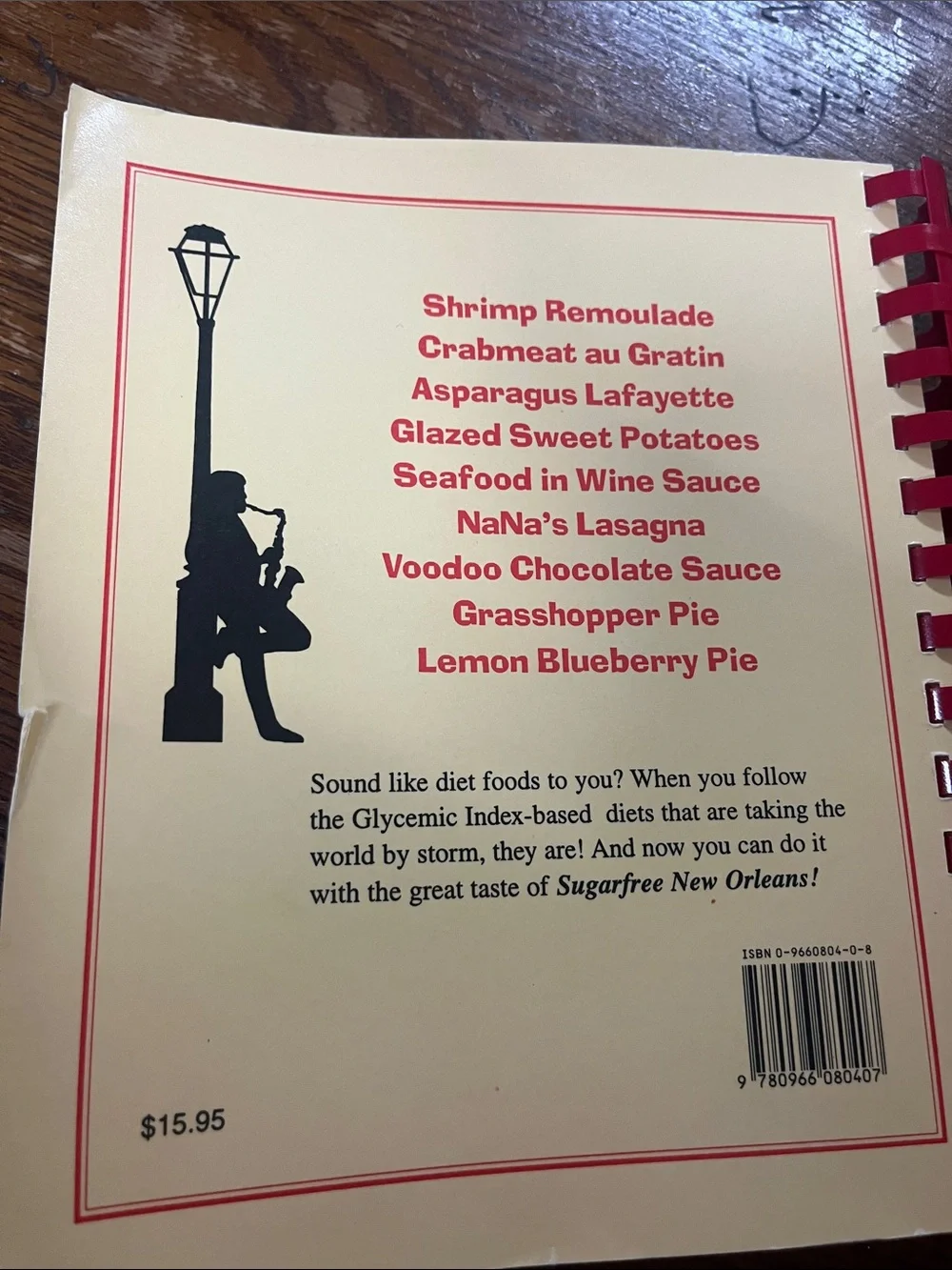 Sugar-free New Orleans cookbook